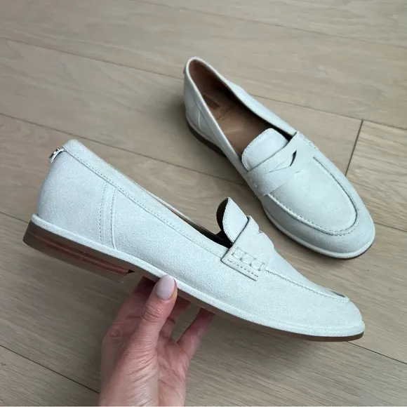 NEW Sam Edelman Birch Loafers in Ice White