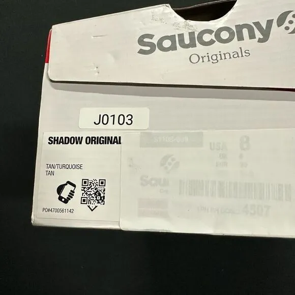 New Saucony Shadow Original Retro Classics Sneakers 8 Tan Turquoise