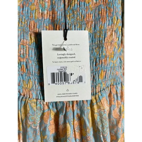 New Spell &amp; The Gypsy Juniper Shirred Dress sz Small
