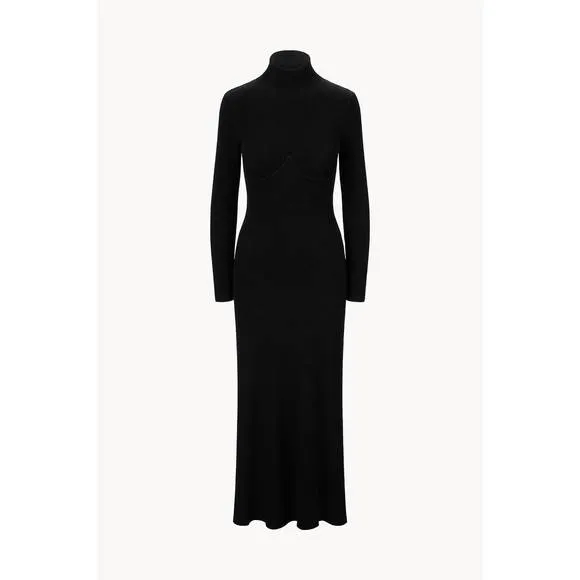 NEW STAUD obsidian maxi dress in black