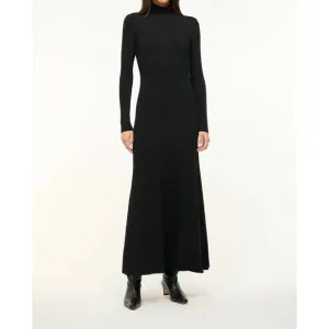 NEW STAUD obsidian maxi dress in black