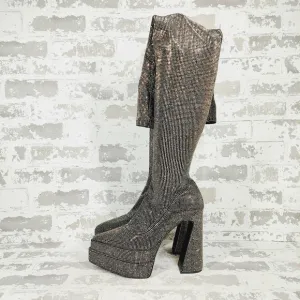 NEW Steve Madden Sultry Studded Platform Over the Knee Boots F150