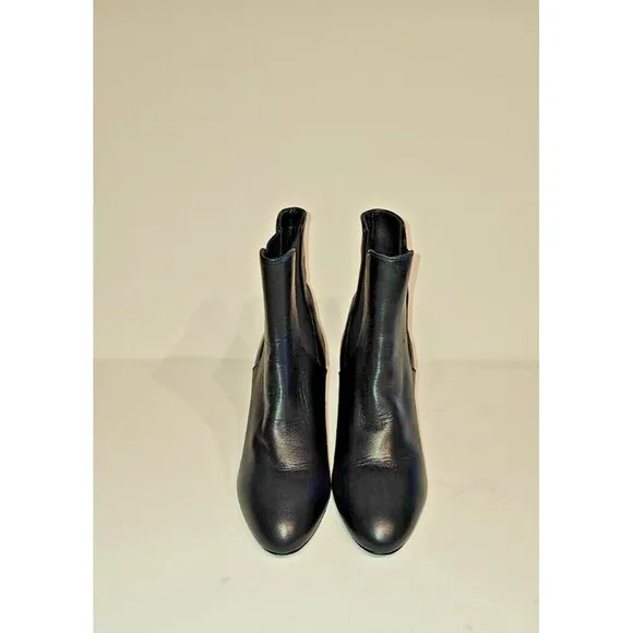 NEW Stuart Weitzman 60MM Yuliana Block Heel Leather Chelsea Boots SIZE 5.5