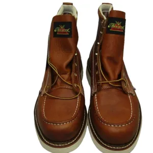 NEW THOROGOOD Men's US 11.5EE 6&quot; Moc Toe Lace-Up Work Boot, Tan