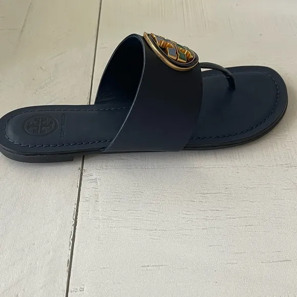 New-Tory Burch Benton Band Flat Sandals-Sz-6