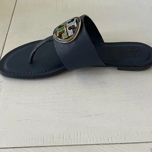 New-Tory Burch Benton Band Flat Sandals-Sz-6