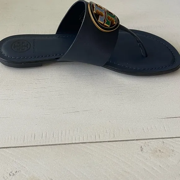New-Tory Burch Benton Band Flat Sandals-Sz-6