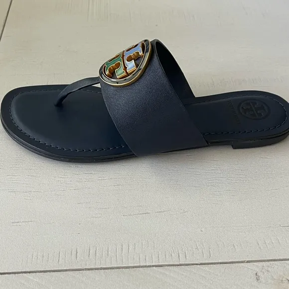 New-Tory Burch Benton Band Flat Sandals-Sz-6