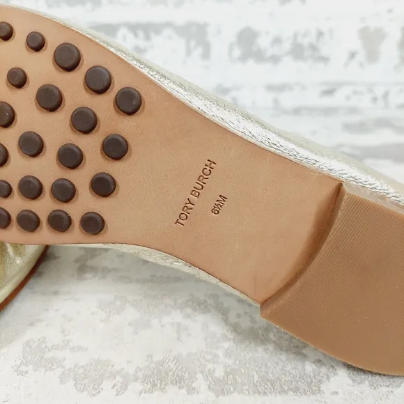 New Tory Burch Classic Spark Gold Loafer  B645
