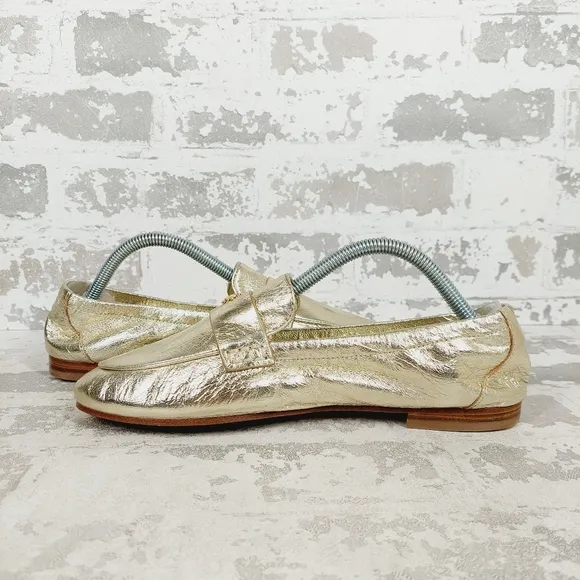 New Tory Burch Classic Spark Gold Loafer  B645