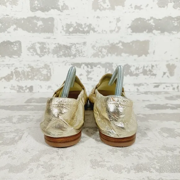 New Tory Burch Classic Spark Gold Loafer  B645