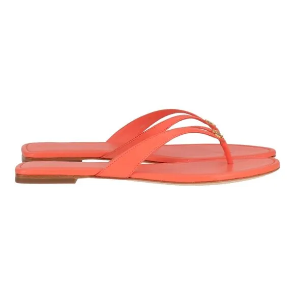 NEW TORY BURCH Leather Classic Sandals coral crush for women 252