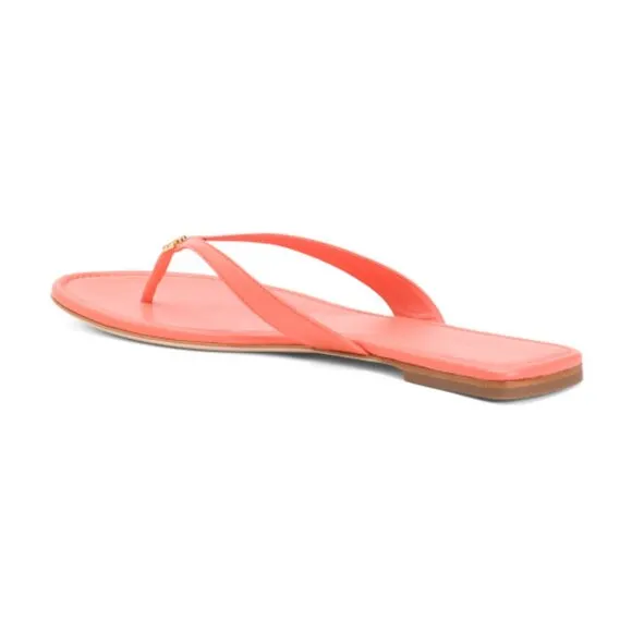 NEW TORY BURCH Leather Classic Sandals coral crush for women 252