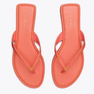 NEW TORY BURCH Leather Classic Sandals coral crush for women 252