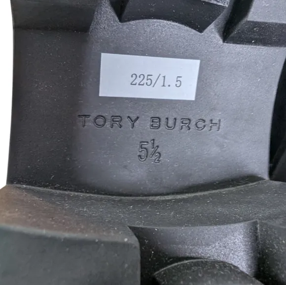 New Tory Burch Leather Lug Solo Hiker Boots... Size 5.5