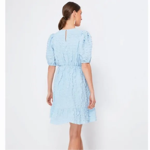 NEW Tuckernuck HYACINTH HOUSE Blue Textured Emersyn Mini Dress Women's Large