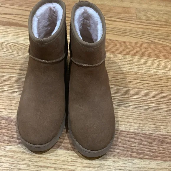 New UGG Classic Femme Wedge Brown Tan Boots