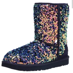 NEW UGG Classic Short Stellar Sequin Boots 7