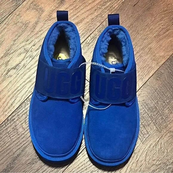 NEW - UGG Neumel Classic Chukka Boots Waterproof Suede Dodger Blue Women…