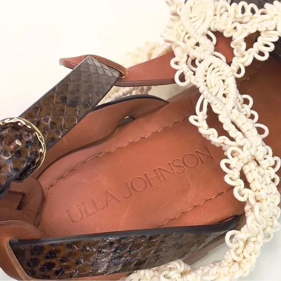 NEW Ulla Jonhson Flat Leather Sandals EU 37