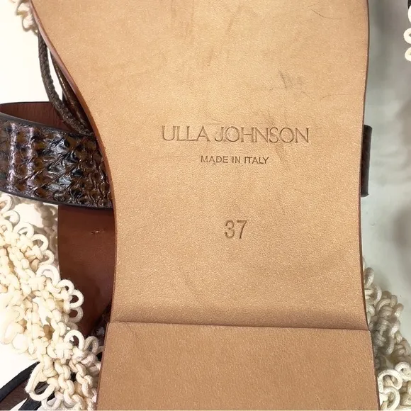 NEW Ulla Jonhson Flat Leather Sandals EU 37