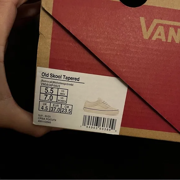 New Vans Retro Cali Old Skool Tapered Sneakers Size 7