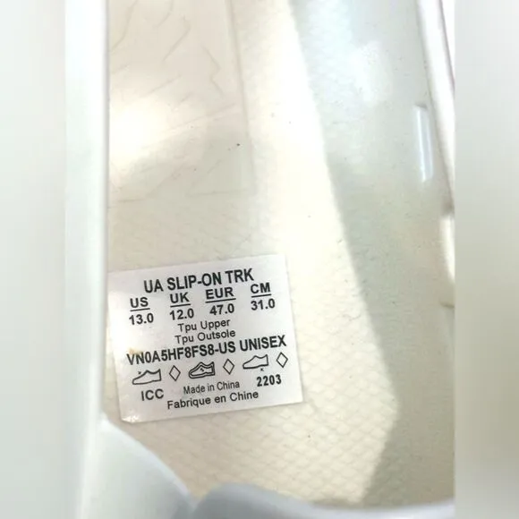🔥NEW 🔥 VANS TRK Slip On Rubber Water Shoes Size 13