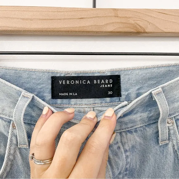 NEW Veronica Beard Jeans Blake Crop Classic Straight Aire