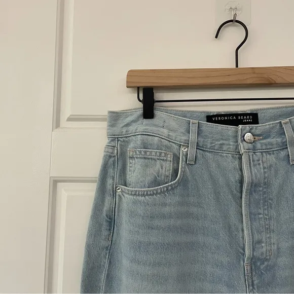 NEW Veronica Beard Jeans Blake Crop Classic Straight Aire