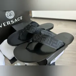 NEW Versace Leather Sandals, Size 9.5 US
