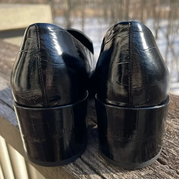 New! Vince Millie Alligator Emossed Loafer-6