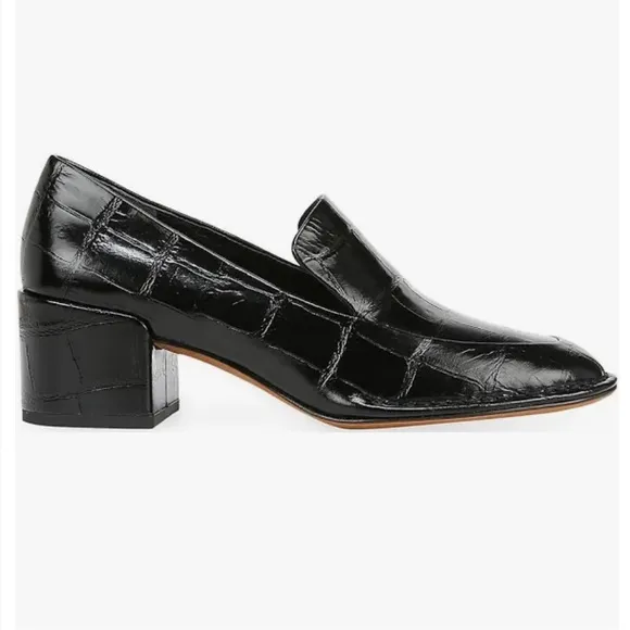 New! Vince Millie Alligator Emossed Loafer-6