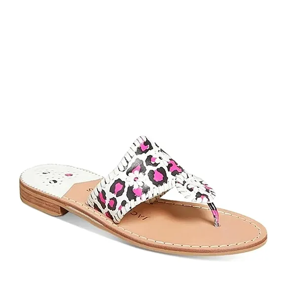 New w/Box Jack Rogers - Jacks Flat Sandal Leopard Size 8.5