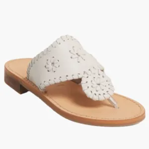 New without Box Jack Rogers Girls White Jacks Flat Sandals Summer Mommy and Me