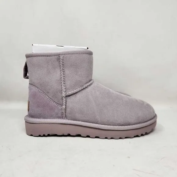 New women's 7 Ugg (from Anthropologie) Classic Mini II Boots in Pale Smoke