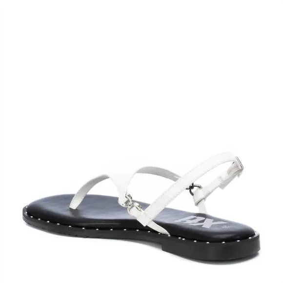 NEW XTI women's flat sandals in white