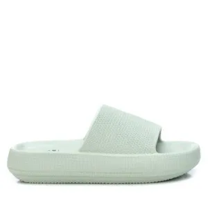 NEW XTI women's rubber flat sandals in aqua
