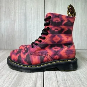NEW Dr. Martens Docs 1460 Tie Dye Pink Suede Leather Combat Boots Women’s Size 5