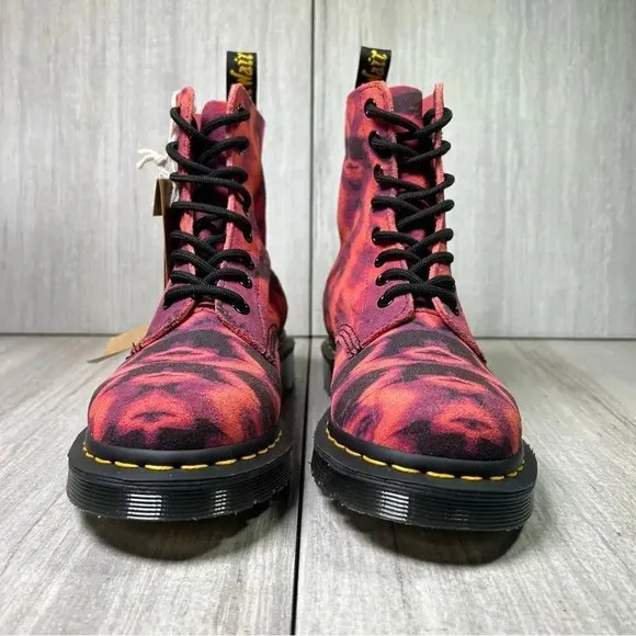NEW Dr. Martens Docs 1460 Tie Dye Pink Suede Leather Combat Boots Women’s Size 5
