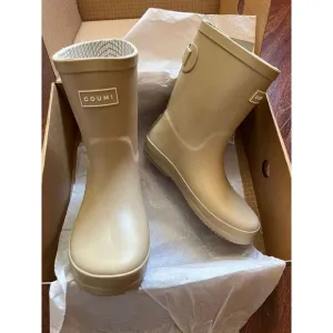 NEW Goumi Kids Dune Muddies SZ 12 Tan Neutral Toddler Rain Boots