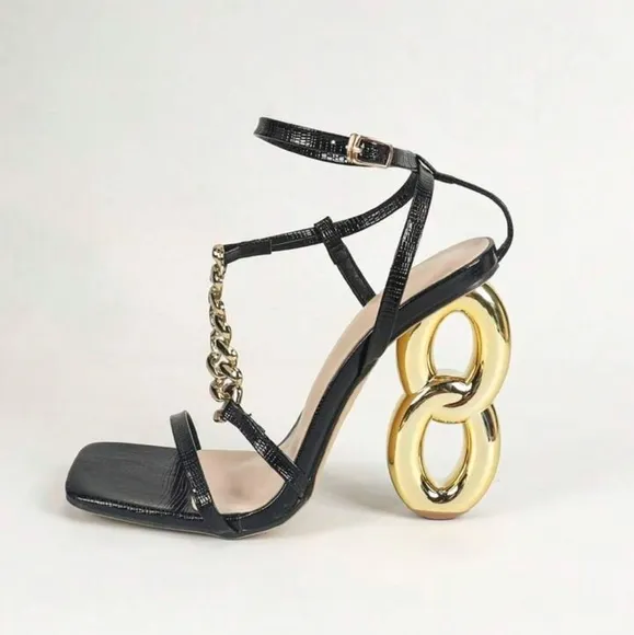 NewWide Fit Women New Style Square Toe Block Heel