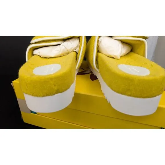 NIB GUCCI x ADIDAS SANDALS SLIDES MAGIC SPONGE GG‎ DEMETRA SIZE 12