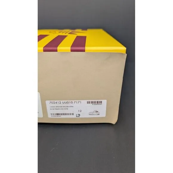 NIB GUCCI x ADIDAS SANDALS SLIDES MAGIC SPONGE GG‎ DEMETRA SIZE 12