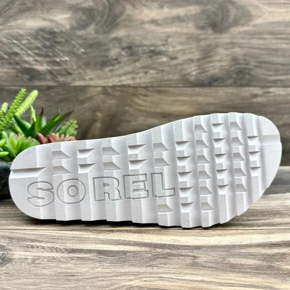 NIB Sorel Roaming Lace 8 Slingback Gladiator Flat Leather Sandals Lime Green