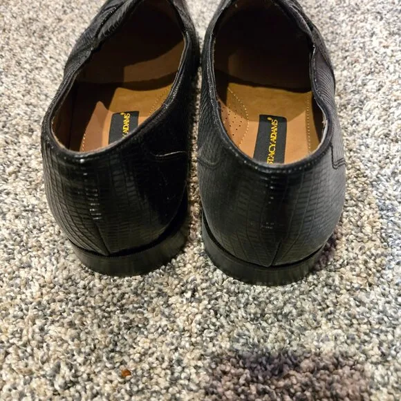 NIB Stacy Adams Carlos Black Leather Tassel Loafers 13