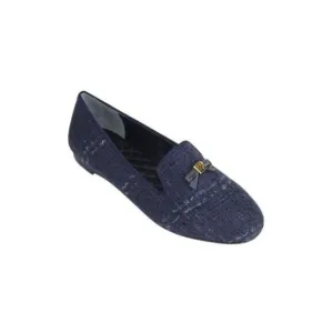 NIB Tory Burch Chandra Loafers Shoes Navy  8.5