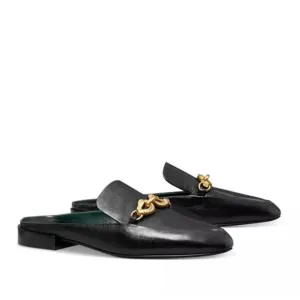 NIB with dust bad TORY BURCH Jessa Backless Loafer Goat Leather - Size 7.5