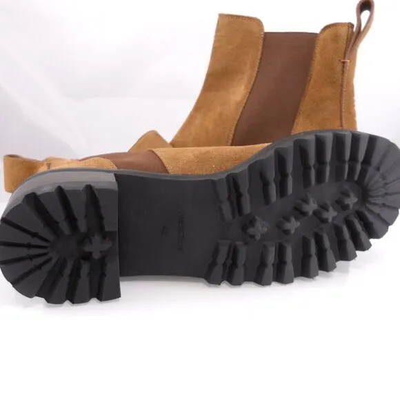 NIB$550 See by Chloé Mallory Suede Leather Lug Sole Chelsea Ankle Boots 42 11.5