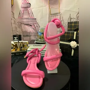 NIB❤️‍🔥🎀Alexandre BirmanBubble gum pink flat sandals.
