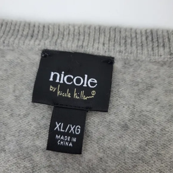 Nicole by Nicole Miller 100% Cashmere Sweater Sz xl